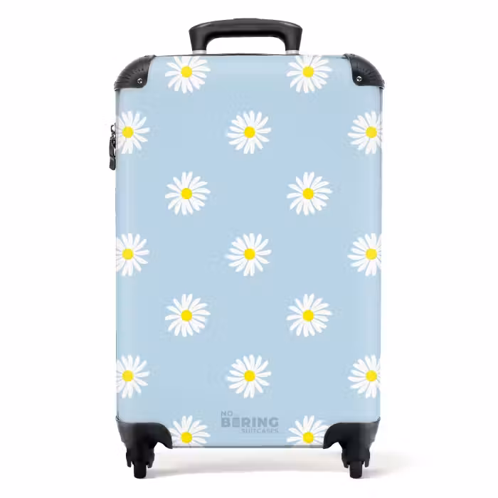 Suitcase - Pastel - Margites on light sky blue background