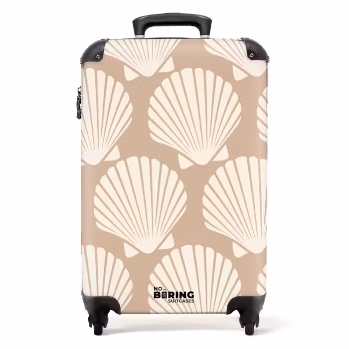 Suitcase - Patterns - Shell pattern in light beige