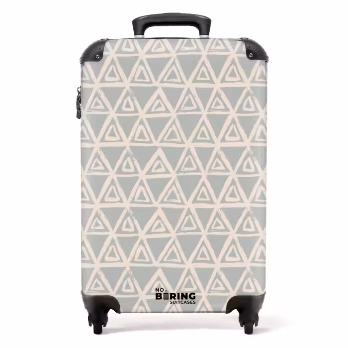 Suitcase - Repeating triangle structure in pastel