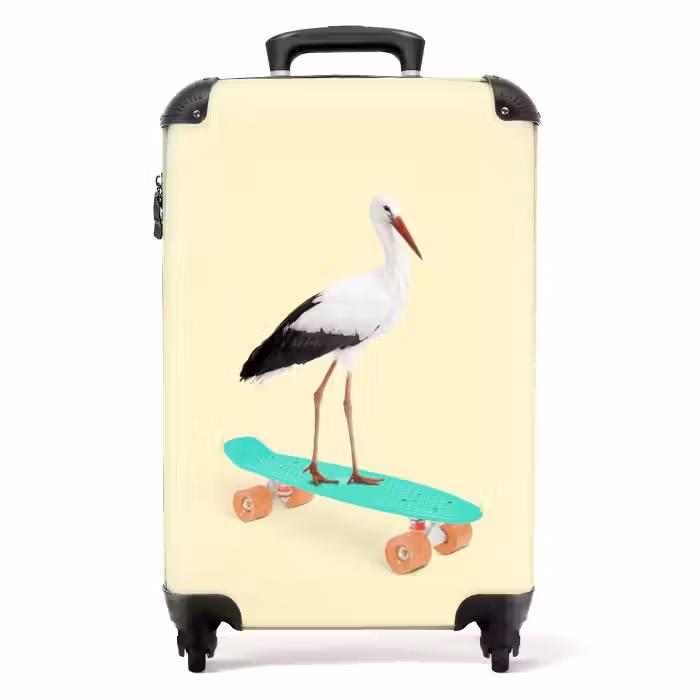 Suitcase - Riding heron