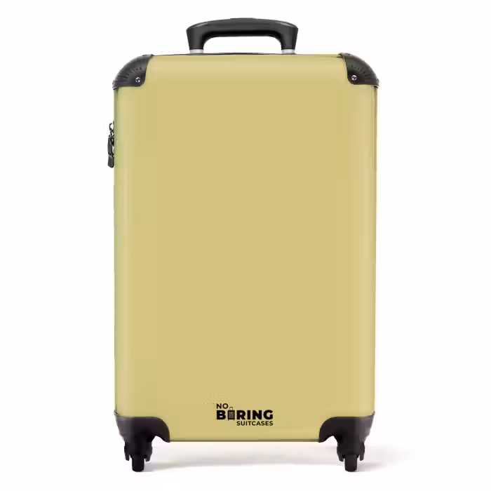 Suitcase - Soft yellow khaki shade