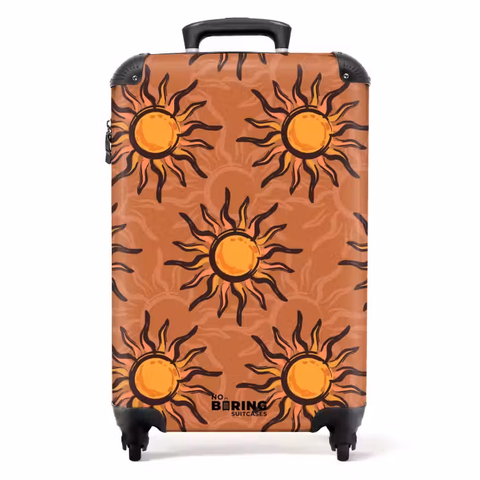 Suitcase - Sun pattern