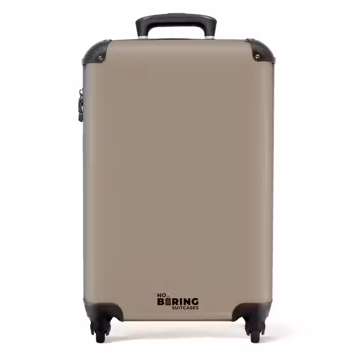 Suitcase - Taupe-like shade of brown