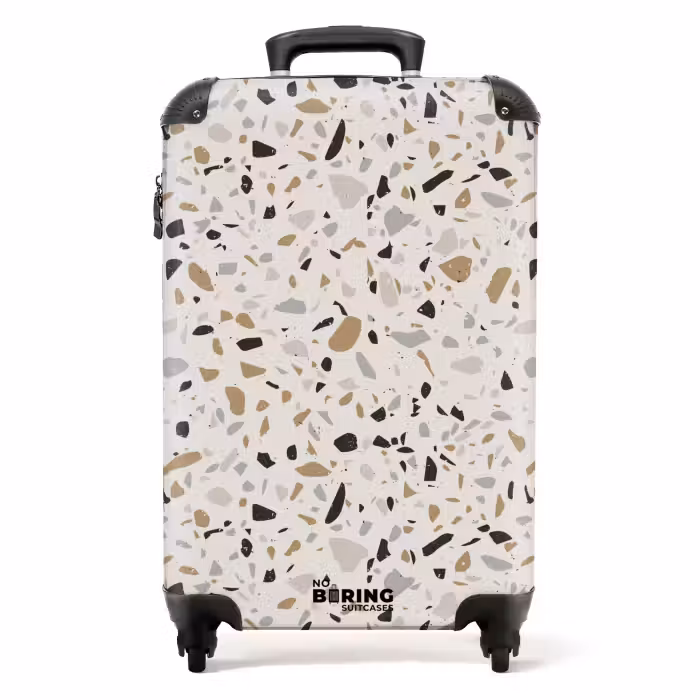 Suitcase - Terrazzo pattern natural beige