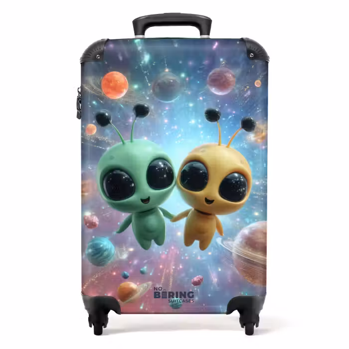 Suitcase - Two aliens in space