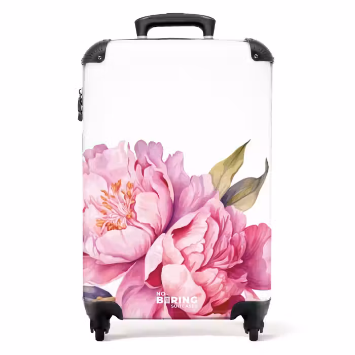 Suitcase - Vintage flowers - Peonies