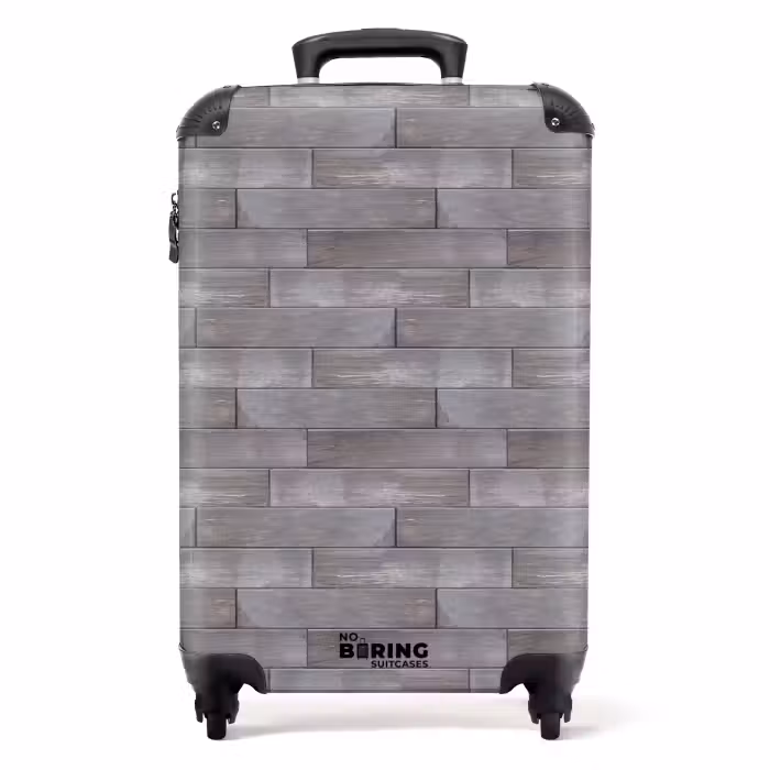 Suitcase - Weathered blue-gray wood