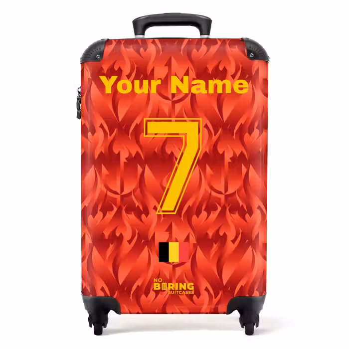 Suitcase with name - België thuisshirt