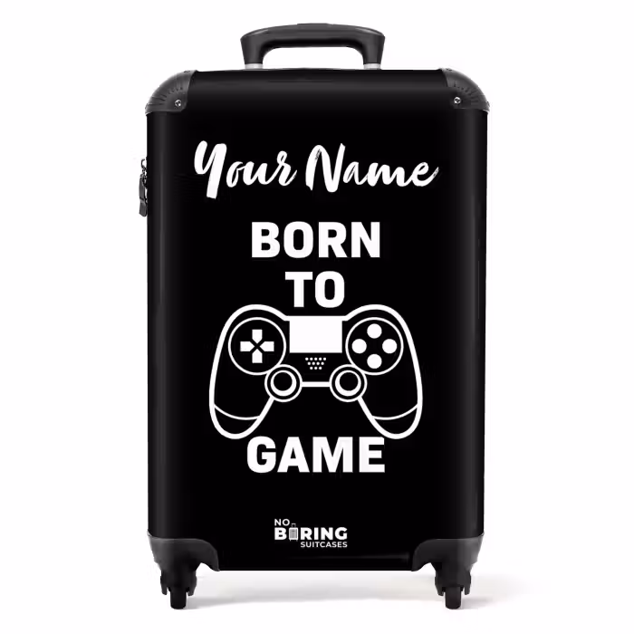 Suitcase with name - Born to Game