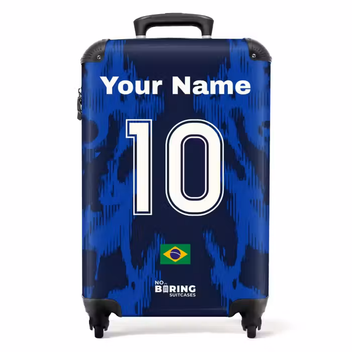 Suitcase with name - Brazil away jersey