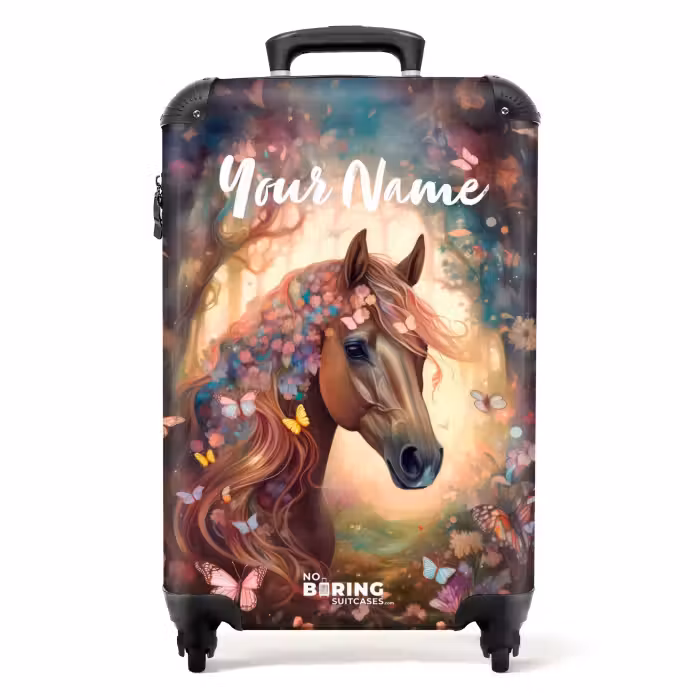 Suitcase with name - Butterfly mare