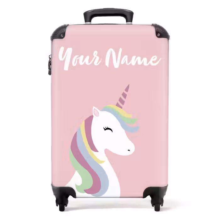 Suitcase with name - Cartoonicorn