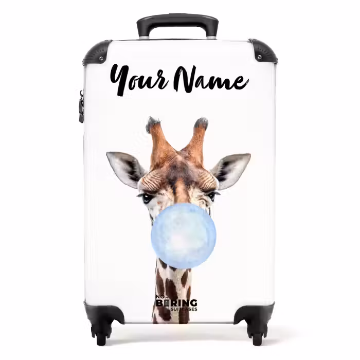 Suitcase with name - Chewing Kobus blue