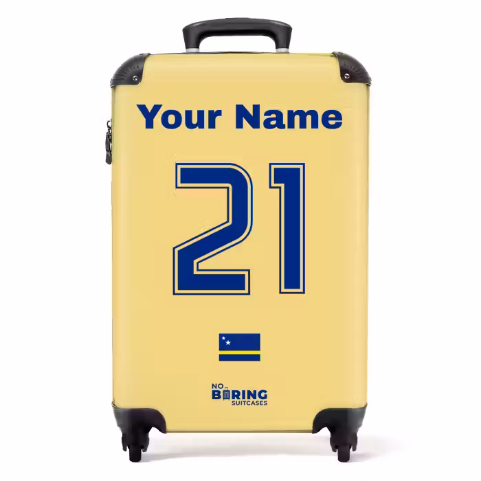 Suitcase with name - Curaçao away jersey