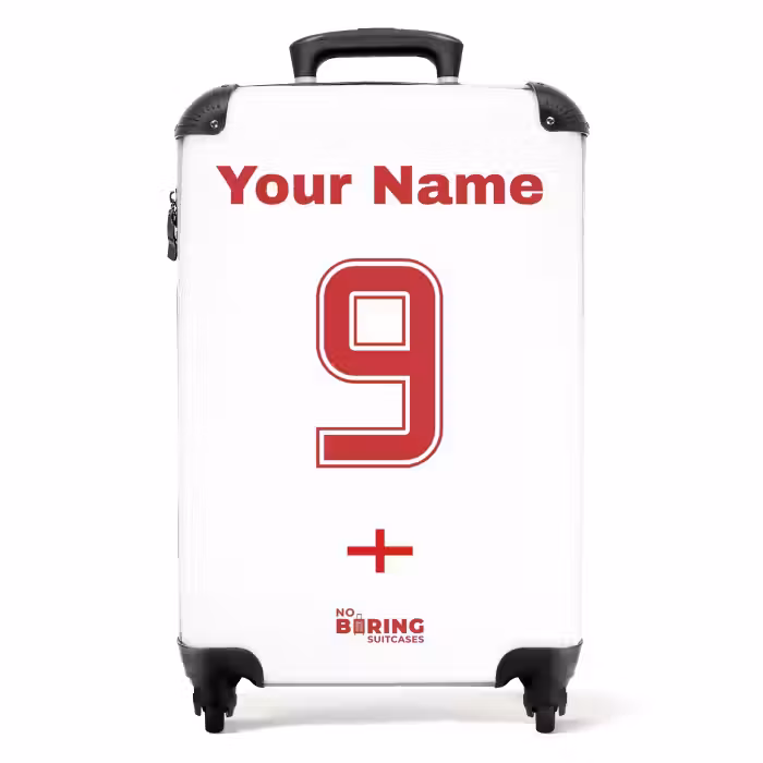 Suitcase with name - England home jersey