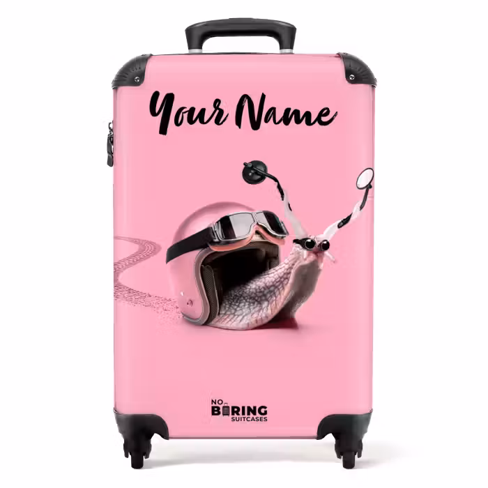 Suitcase with name - Escar-Go - Pink