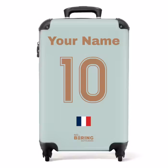 Suitcase with name - France away jersey