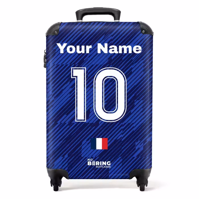 Suitcase with name - France home jersey