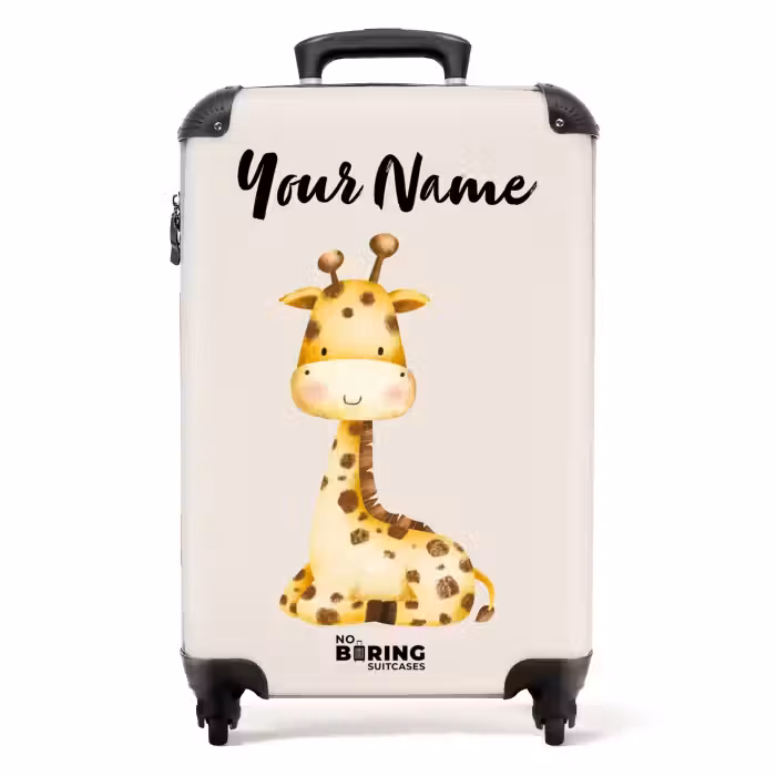 Suitcase with name - Gigi Giraffe