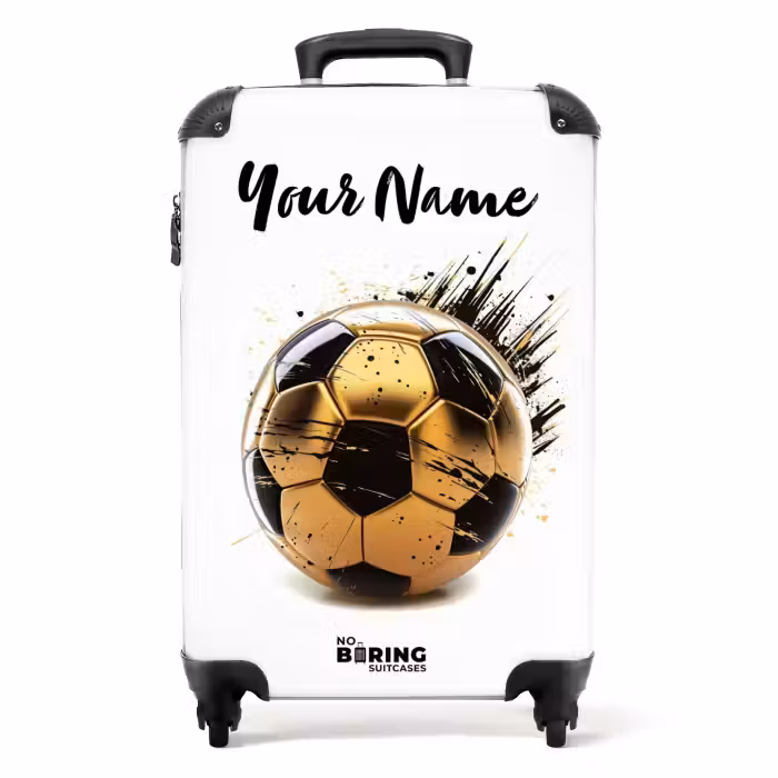 Suitcase with name - Golden goal finder