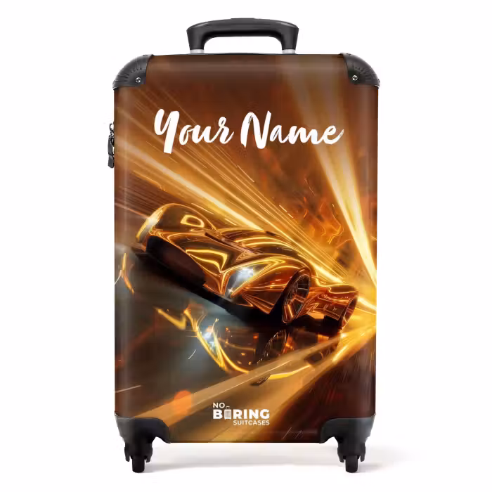 Suitcase with name - Goldrush