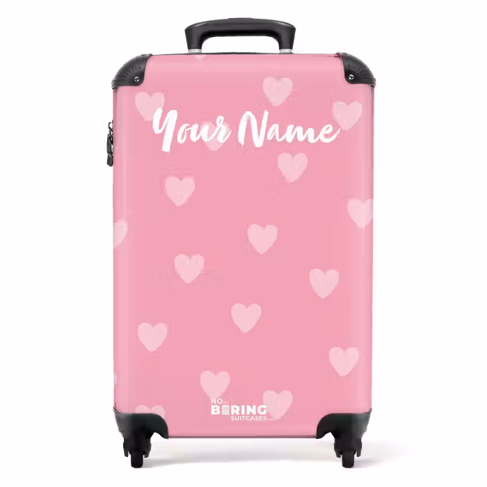 Suitcase with name - Heartbeat