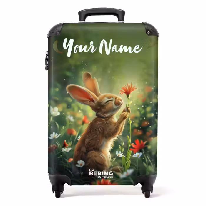 Suitcase with name - Kasper rabbit