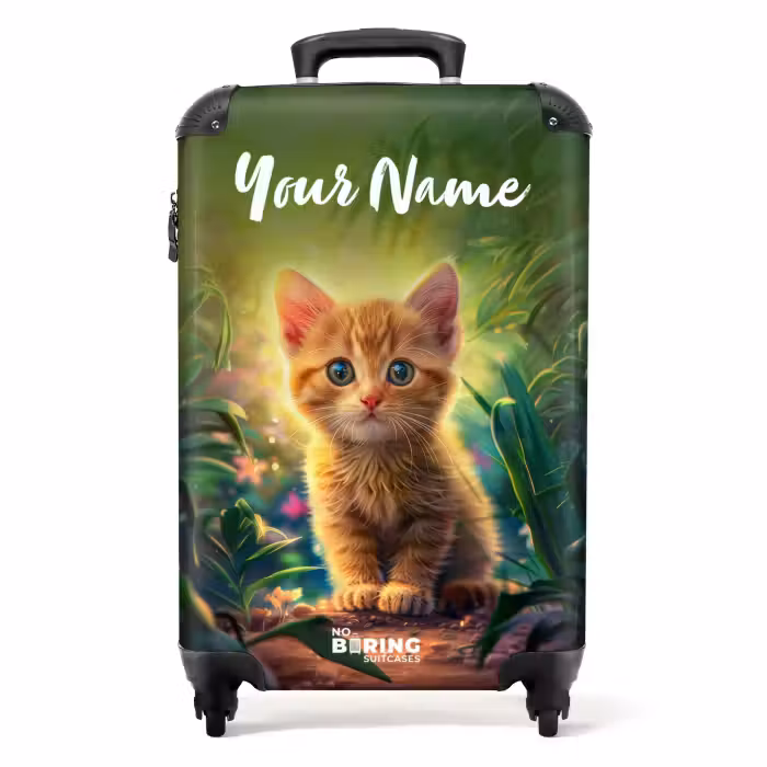 Suitcase with name - Kees kitten