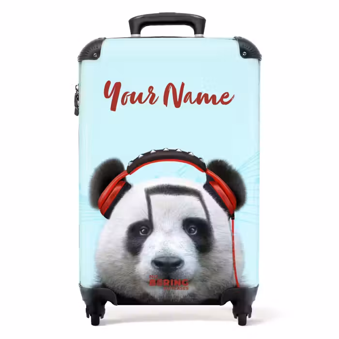 Suitcase with name - Kees the Panda