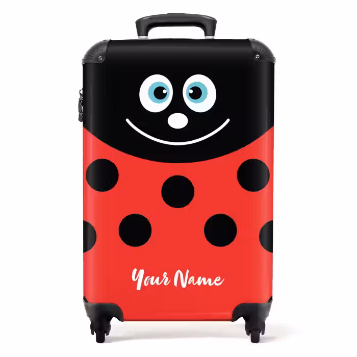 Suitcase with name - Lilly ladybug