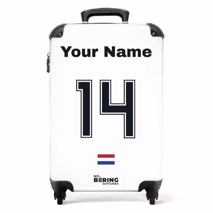 Suitcase with name - Netherlands away jersey