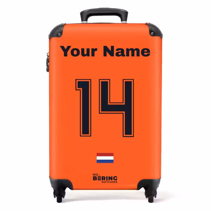 Suitcase with name - Netherlands home jersey