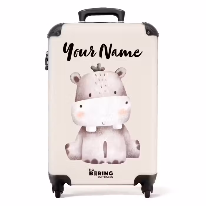 Suitcase with name - Nigel Hippo