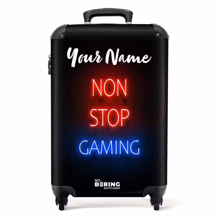 Suitcase with name - Non Stop Gaming