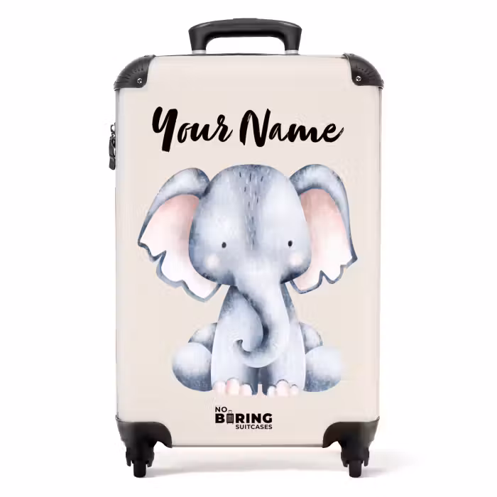 Suitcase with name - Oane Elephant