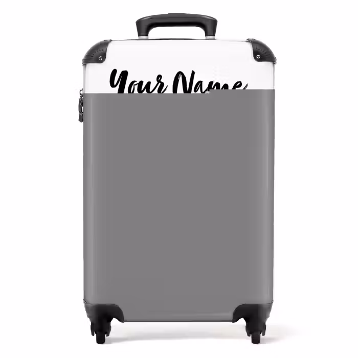 Suitcase with name - Picasso penguin