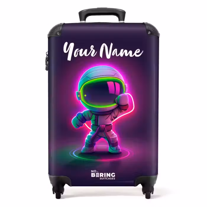 Suitcase with name - Space karate