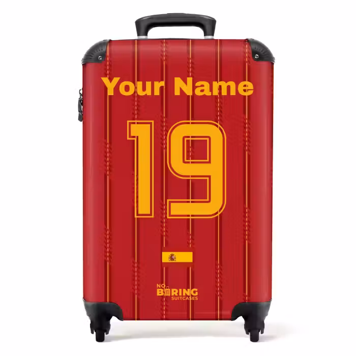 Suitcase with name - Spain home jersey