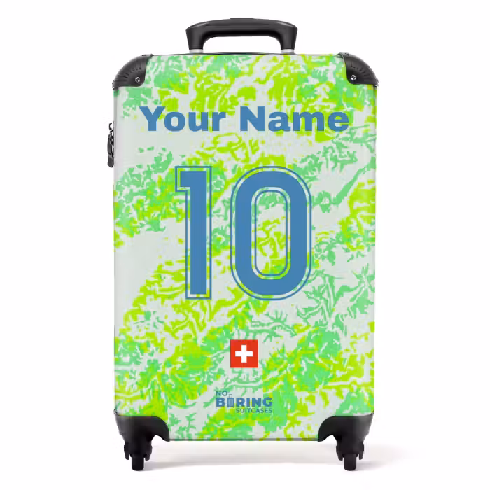 Suitcase with name - Switzerland away jersey