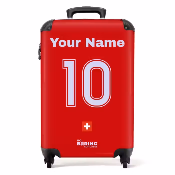 Suitcase with name - Switzerland home jersey