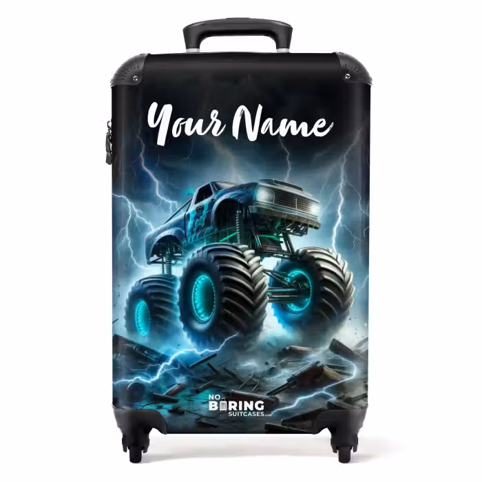 Suitcase with name - Thunder Wheels