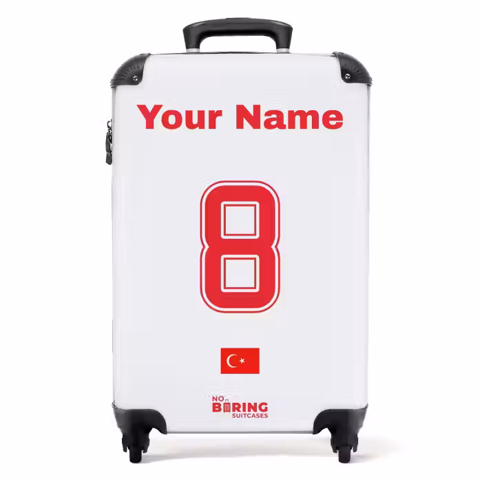 Suitcase with name - Turkey away jersey