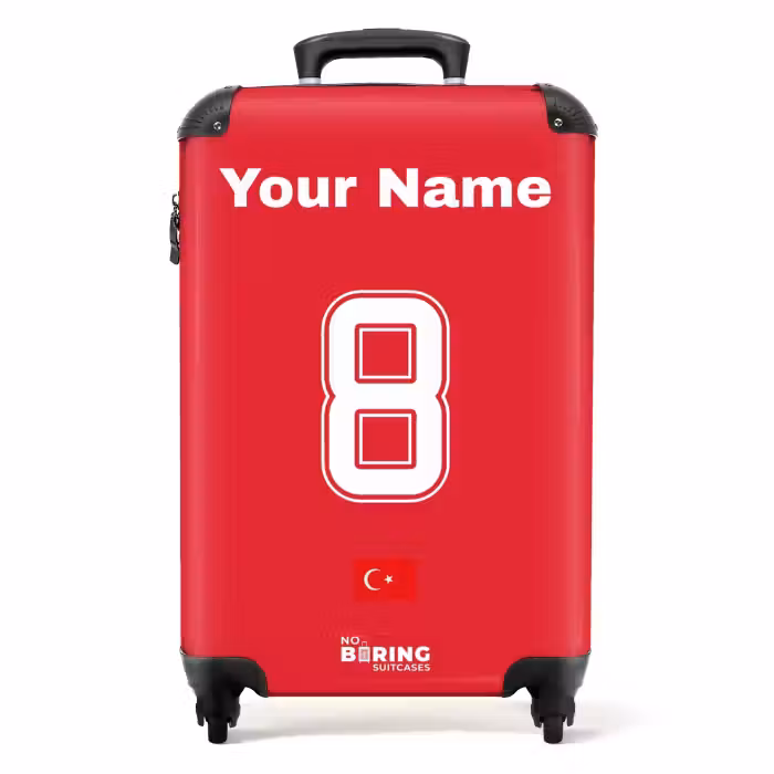 Suitcase with name - Turkey home jersey