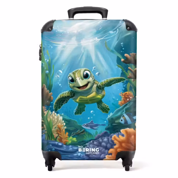 Suitcase - Zippy Sea Turtle