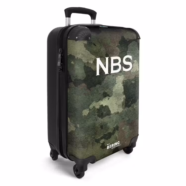 Suitcase - Green camouflage pattern — 4