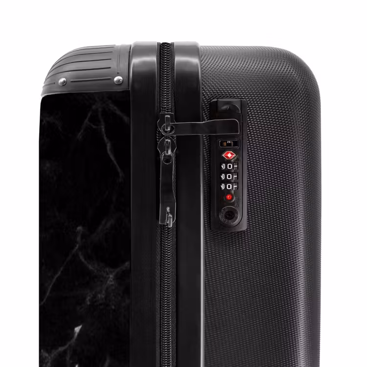 Suitcase - Black and white marble pattern — 3