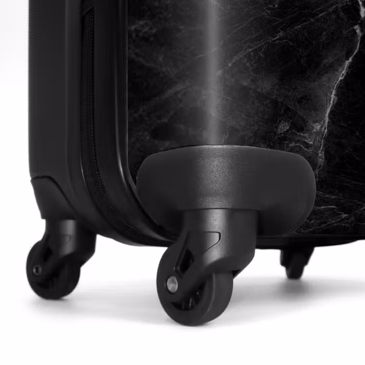 Suitcase - Black and white marble pattern — 6