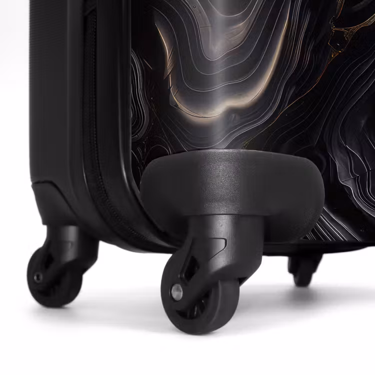 Suitcase - Black marble 755h gold — 5