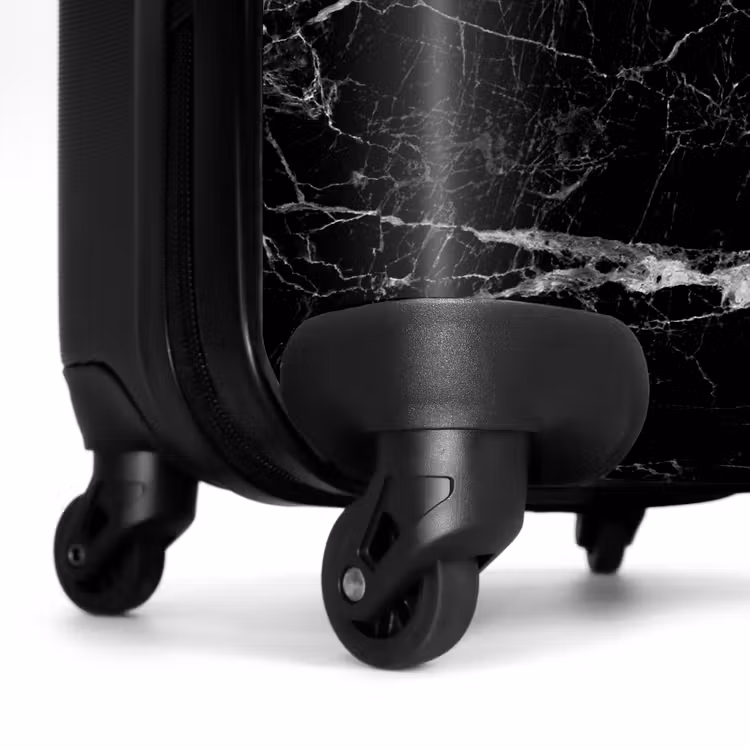 Suitcase - Black marble 755h white veins — 6