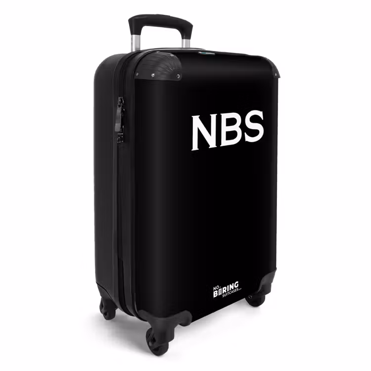 Suitcase - Black 755h white letters — 4